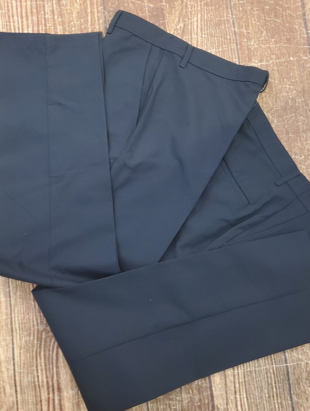 Marks & Spencer navy trousers dress slacks 2-pack sz 16 US NWT
